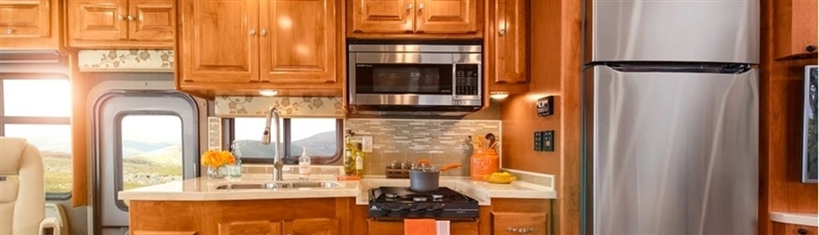 RV kitchen appliances and climate systems