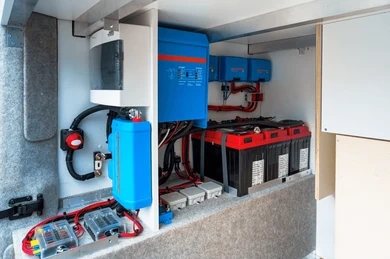 RV electrical panel and plumbing work