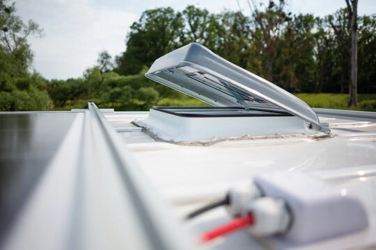 RV roof vent and sealing work